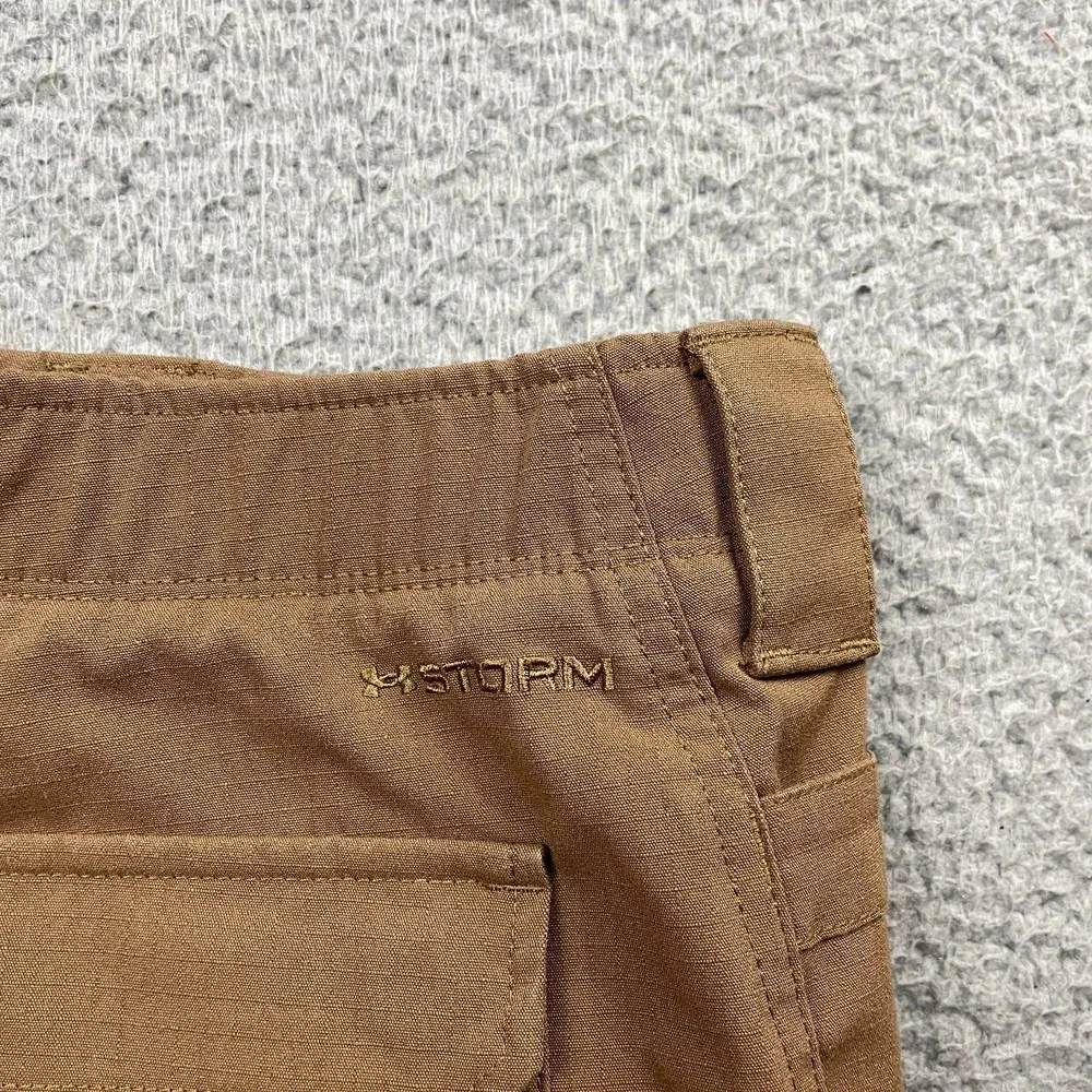 Under Armour Pants Mens 42x34 Brown Cargo Tactical Ripstop Utility Pockets Storm